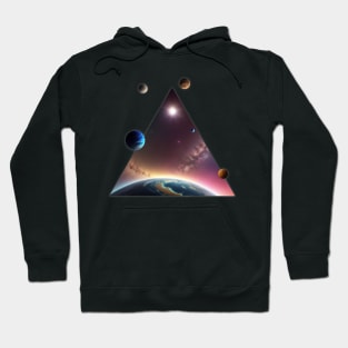 Planets in Space - Cosmic Exploration Design Hoodie